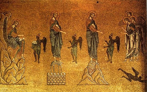 Temptation of Christ (mosaic in basilica di San Marco)