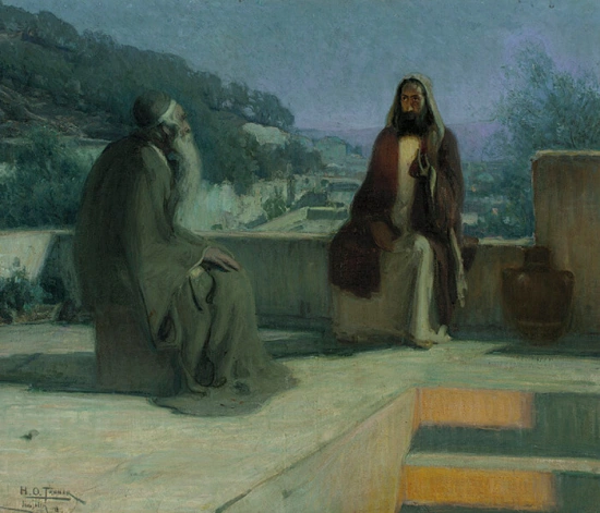 Jesus and Nicodemus, By Henry Ossawa Tanner