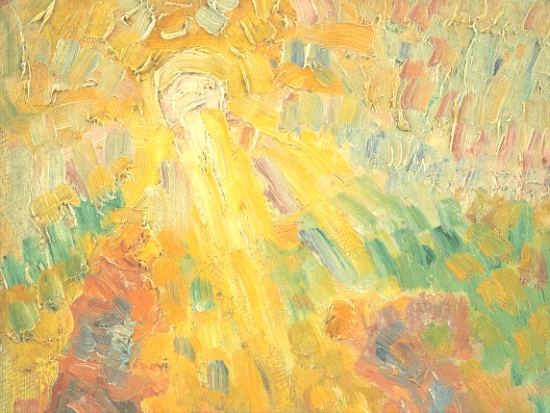 Sonce II, a painting by Rihard Jakopič