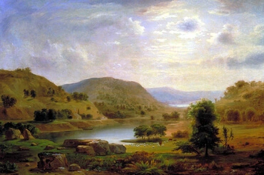 "Valley Pasture," painted by Robert Seldon Duncanson in 1857, hangs in the Smithsonian Museum of Art in Washington, D.C. Duncanson - the descendant of freed slaves -  was a member of the Hudson Valley school of artists.