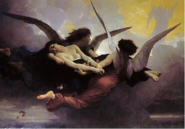 'Soul Carried to Heaven,' by William-Adolphe Bouguereau, a 19th-century French traditionalist.