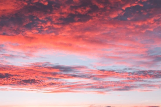 pink sky clouds